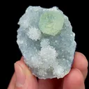 Natural Green Fluorite and Quartz, Mineral Specimen:Fujian,China (50*35*20MM) - image 2