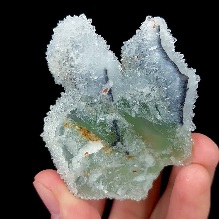 Natural Green Fluorite and Quartz, Mineral Specimen:Fujian,China (55*65*35MM) - image 4