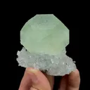 Natural Green Fluorite and Quartz, Mineral Specimen:Fujian,China (60*60*45MM) - image 6