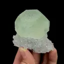 Natural Green Fluorite and Quartz, Mineral Specimen:Fujian,China (60*60*45MM) - image 2