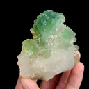 Natural Green Fluorite and Quartz, Mineral Specimen:Fujian,China (65*60*30MM) - image 3