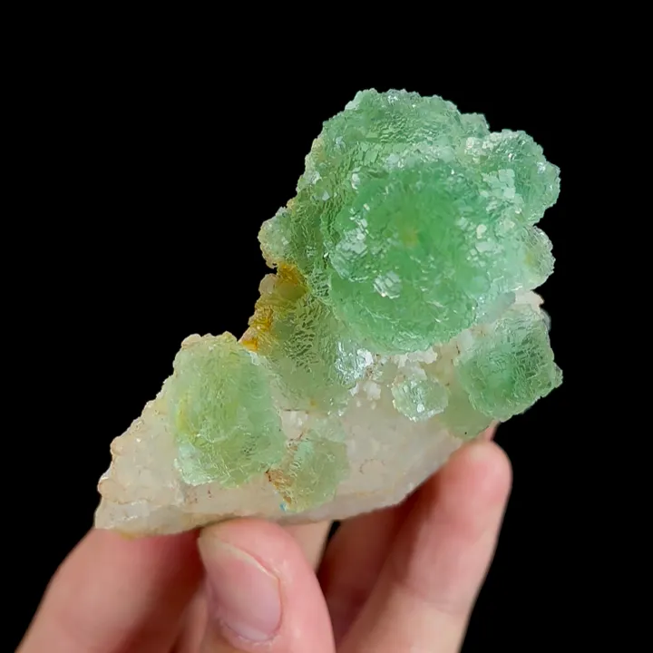 Natural Green Fluorite and Quartz, Mineral Specimen:Fujian,China (65*60*30MM) - image 4