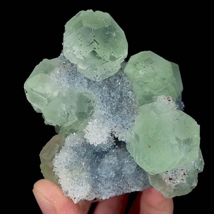 Natural Green Fluorite and Quartz, Mineral Specimen:Fujian,China (80*75*60MM) - image 4