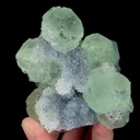 Natural Green Fluorite and Quartz, Mineral Specimen:Fujian,China (80*75*60MM) - image 4