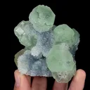 Natural Green Fluorite and Quartz, Mineral Specimen:Fujian,China (80*75*60MM) - image 2
