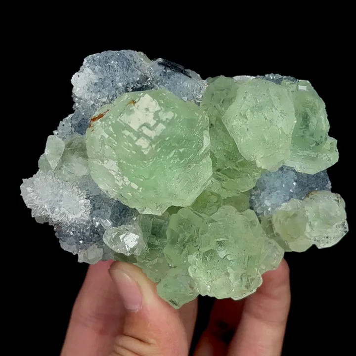 Natural Green Fluorite and Quartz, Mineral Specimen:Fujian,China (90*60*40MM) - image 2