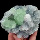 Natural Green Fluorite and Quartz, Mineral Specimen:Fujian,China (95*70*60MM) - image 5