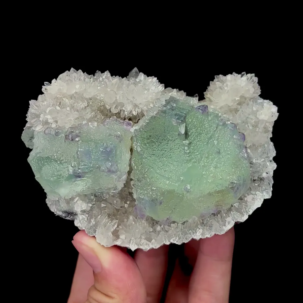 Natural Green Fluorite and Quartz Mineral Specimen,High Quality Specimen,FUJIAN,CHINA(100*65*40mm) - image 5