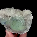 Natural Green Fluorite and Quartz Mineral Specimen,High Quality Specimen,FUJIAN,CHINA(100*65*40mm) - image 2