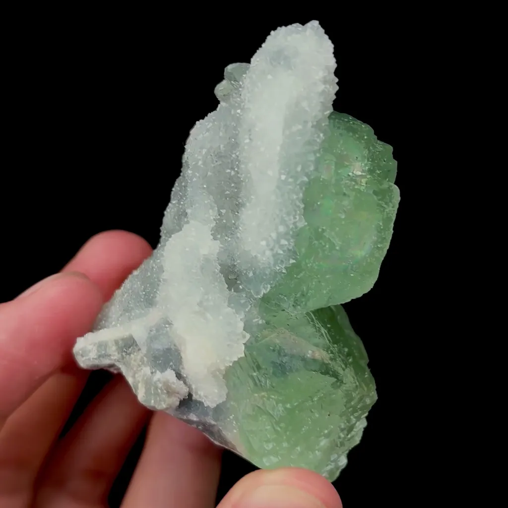 Natural Green Fluorite and Quartz Mineral Specimen,High Quality Specimen,FUJIAN,CHINA(40*45*65mm) - image 3