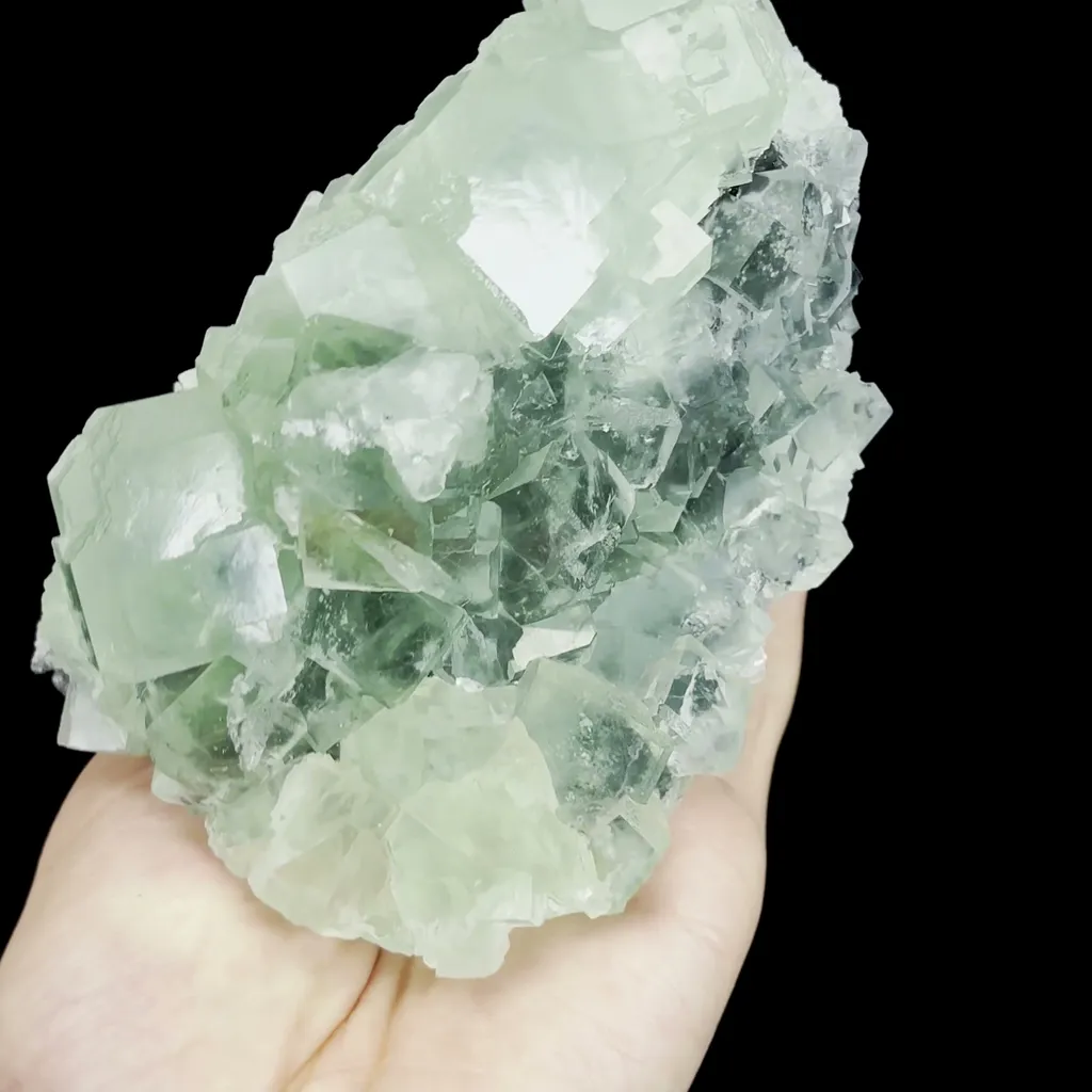 Natural Green Fluorite and Quartz Mineral Specimen,High Quality Specimen,ZHEJIANG,CHINA(135*108*77mm) - image 2