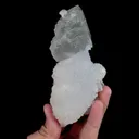 Natural Green Fluorite and Quartz, Mineral Specimen:Xianghualing,Hunan (60*125*40MM) - image 4