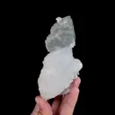 Natural Green Fluorite and Quartz, Mineral Specimen:Xianghualing,Hunan (60*125*40MM) - image 5