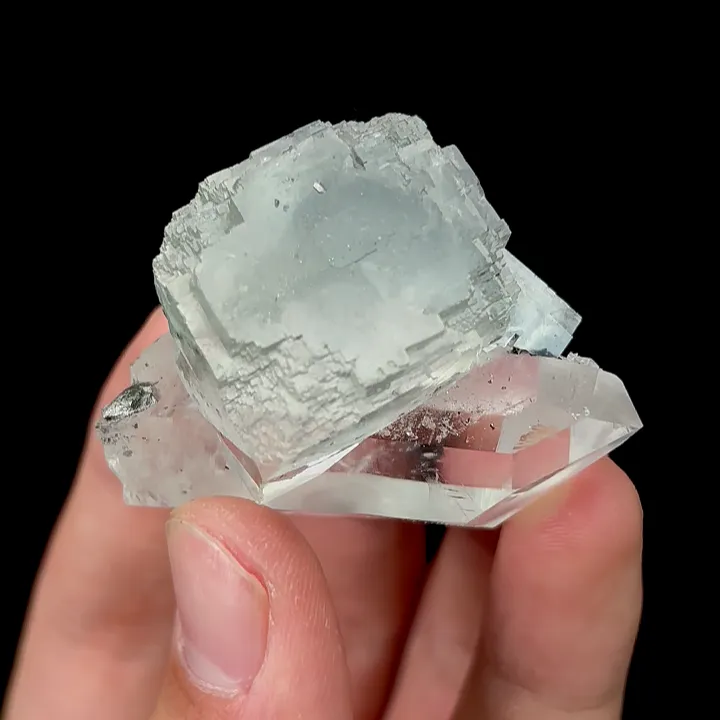 Natural Green Fluorite and Quartz, Mineral Specimen:Yaogangxian,Hunan (45*30*35MM) - image 2