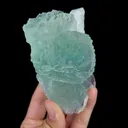 Natural Green Fluorite and Quartz, Mineral Specimen:Yaogangxian,Hunan (65*110*50MM) - image 2