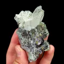 Natural Green Fluorite and Quartz, Mineral Specimen:Yaogangxian,Hunan (75*55*30MM) - image 3
