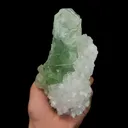 Natural Green Fluorite and Quartz, Mineral Specimen:Zhejiang,China (90*150*55MM) - image 1