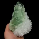 Natural Green Fluorite and Quartz, Mineral Specimen:Zhejiang,China (90*150*55MM) - image 2