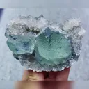 Natural Green Fluorite and Quartz Symbiosis comes from Fujian,China 100*65*40MM - image 6