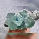 Natural Green Fluorite and Quartz Symbiosis comes from Fujian,China 105*90*50MM - image 4