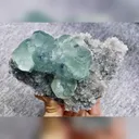 Natural Green Fluorite and Quartz Symbiosis comes from Fujian,China 105*90*50MM - image 6