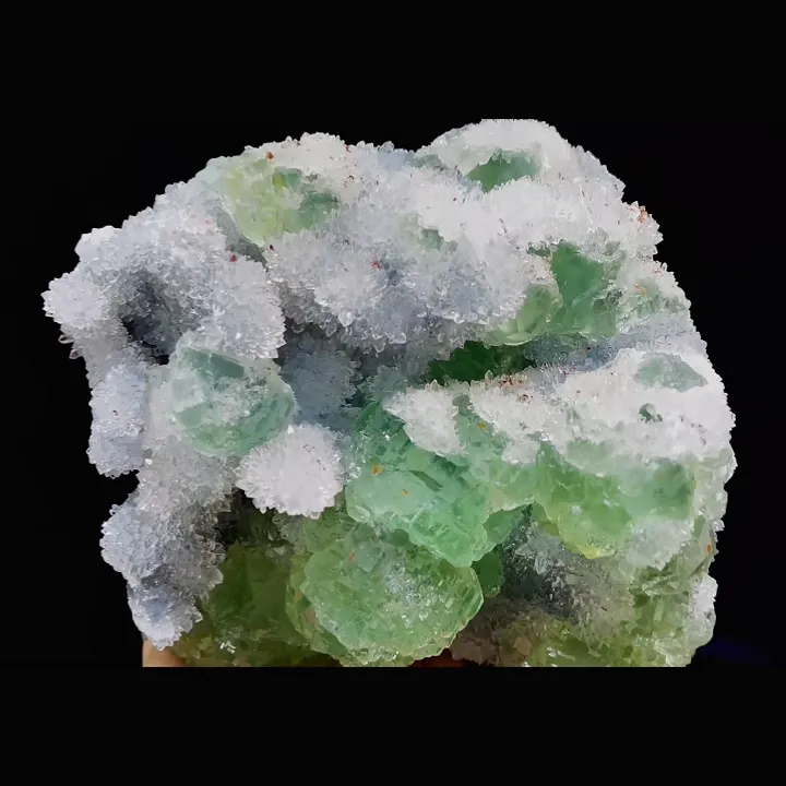 Natural Green Fluorite and Quartz Symbiosis comes from Fujian,China 110*105*70MM - image 3