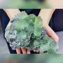 Natural Green Fluorite and Quartz Symbiosis comes from Fujian,China 210*140*110MM - image 1
