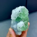 Natural Green Fluorite and Quartz Symbiosis comes from Fujian,China 75*55*45MM - image 3