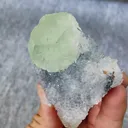 Natural Green Fluorite and Quartz Symbiosis comes from Fujian,China 85*60*40MM - image 3