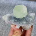 Natural Green Fluorite and Quartz Symbiosis comes from Fujian,China 85*60*40MM - image 1