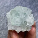 Natural Green Fluorite and Quartz Symbiosis comes from Xianghualing,Hunan 50*40*30MM - image 2
