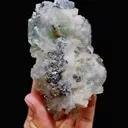 Natural Green Fluorite and Quartz Symbiosis comes from Xianghualing,Hunan 50*85*40MM - image 5