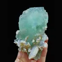 Natural Green Fluorite and Quartz Symbiosis comes from Xianghualing,Hunan 50*85*40MM - image 7