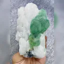 Natural Green Fluorite and Quartz Symbiosis comes from Xianghualing,Hunan 70*115*35MM - image 2