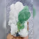 Natural Green Fluorite and Quartz Symbiosis comes from Xianghualing,Hunan 70*115*35MM - image 5
