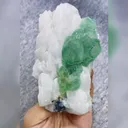 Natural Green Fluorite and Quartz Symbiosis comes from Xianghualing,Hunan 70*115*35MM - image 4