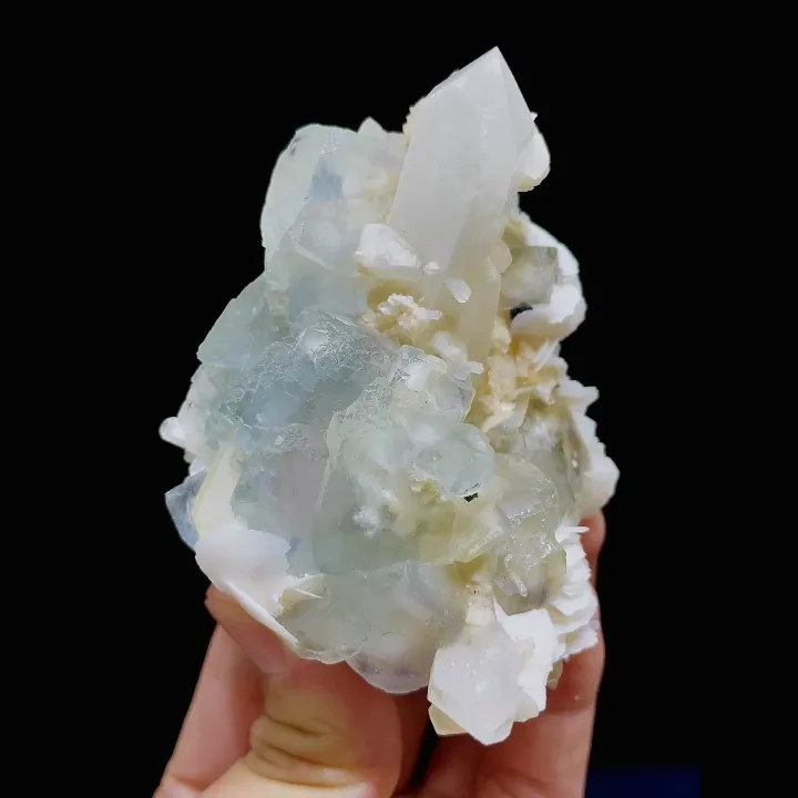 Natural Green Fluorite and Quartz Symbiosis comes from Yaogangxian,Hunan 55*85*55MM - image 5