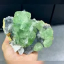 Natural Green Fluorite and Quartz Symbiosis comes from Zhejiang,China 140*90*70MM - image 4