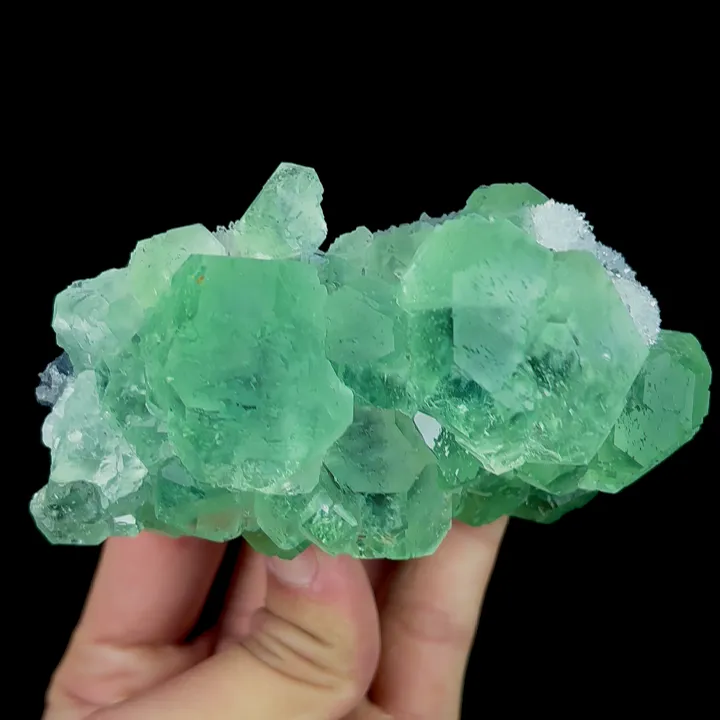 Natural Green Fluorite and Quartz,Crystal Mineral Specimen:FUJIAN (100*70*50mm) - image 3