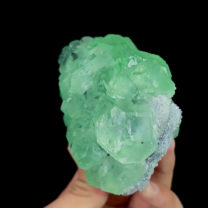 Natural Green Fluorite and Quartz,Crystal Mineral Specimen:FUJIAN (100*70*50mm) - image 2