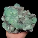 Natural Green Fluorite and Smoky Crystal Mineral Specimen,High Quality Specimen,FUJIAN,CHINA(190*160*80mm) - image 1