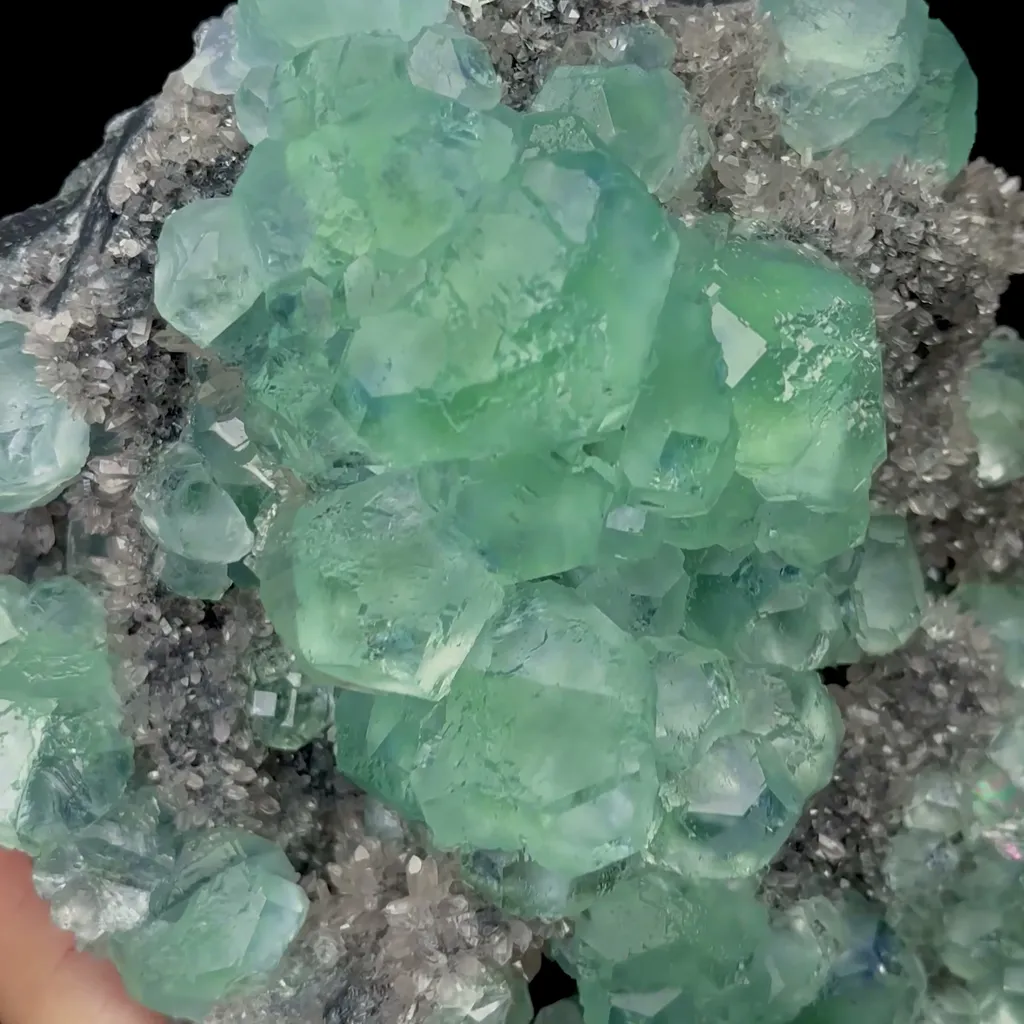 Natural Green Fluorite and Smoky Crystal Mineral Specimen,High Quality Specimen,FUJIAN,CHINA(190*160*80mm) - image 2
