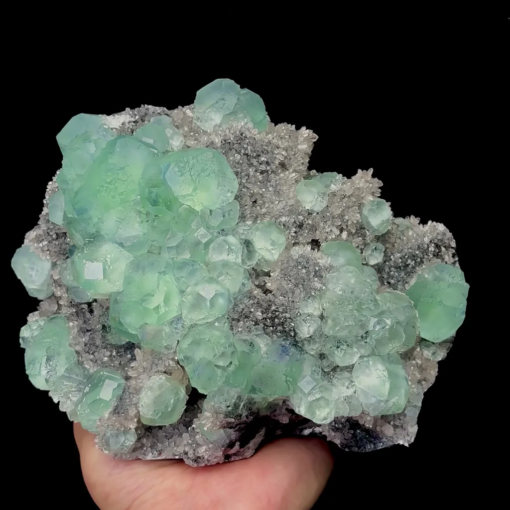 Natural Green Fluorite and Smoky Crystal Mineral Specimen,High Quality Specimen,FUJIAN,CHINA(190*160*80mm) - image 4