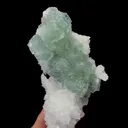 Natural Green Fluorite and Sugar Crystal,Ladder Pattern Mineral Specimen:FUJIAN (35*170*100mm) - image 2