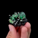 Natural Green Fluorite and Tourmaline Mineral Specimen,High Quality Specimen,NAMIBIA(48*38*27mm) - image 3