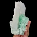 Natural Green Fluorite and White Calcite Mineral Specimen,High Quality Specimen:XANGHUALING,HUNAN,China (128*90*78mm) - image 4