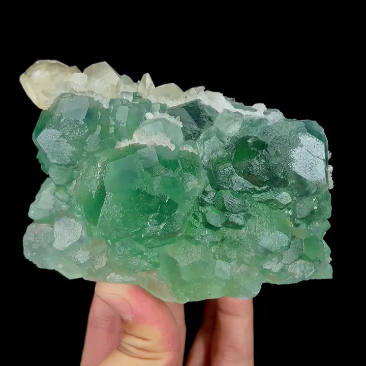 Natural Green Fluorite and Yellow Calcite, Mineral Specimen:Fujian,China (110*75*60MM) - image 5