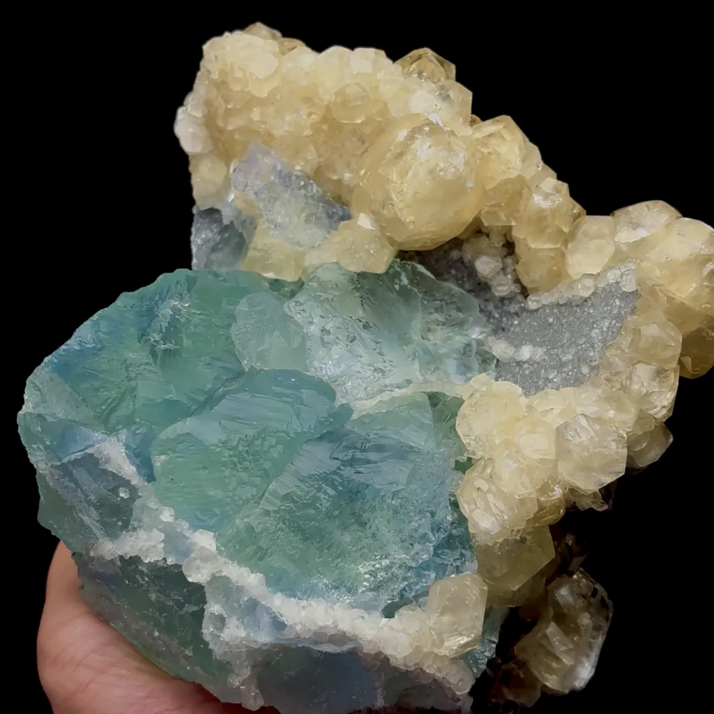 Natural Green Fluorite and Yellow Calcite Mineral Specimen,High Quality Specimen,FUJIAN,CHINA(170*140*95mm) - image 5