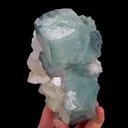 Natural Green Fluorite and Yellow Calcite, Mineral Specimen:Xianghualing,Hunan (70*145*60MM) - image 3