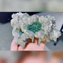 Natural Green Fluorite and Yellow Calcite occur together comes from Fujian,China 150*100*820MM - image 3